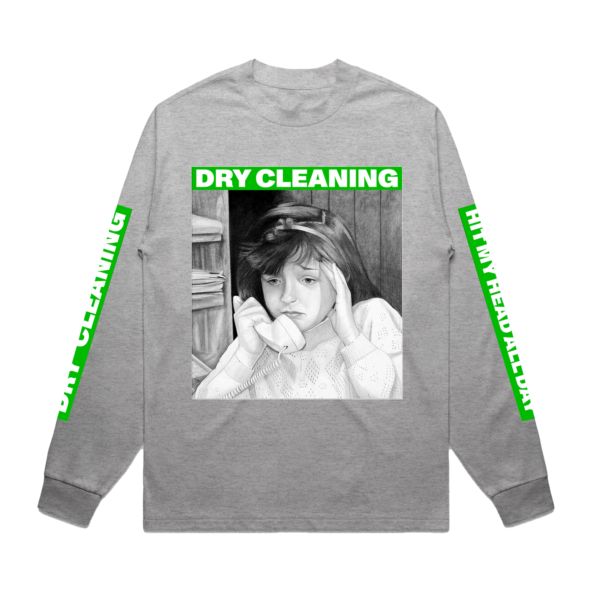 Hit My Head Grey Longsleeve | Dry Cleaning | Official Store